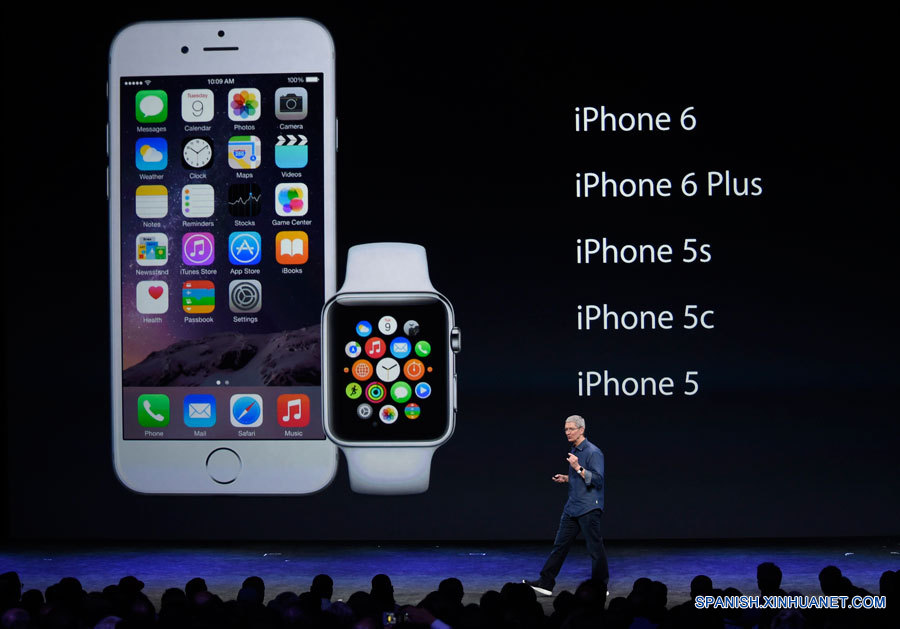 Apple presenta iPhones más grandes y nuevo reloj