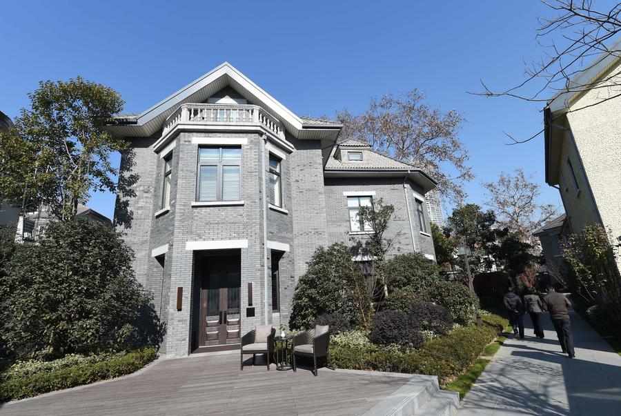 Un edificio de la época Minguo que ha sido renovado en las mansiones Yihe, en Nanjing. 