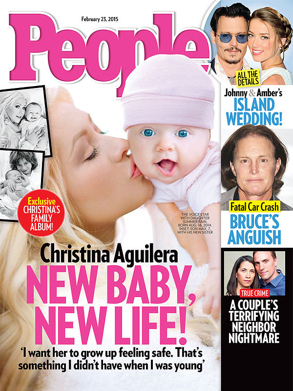 Christina Aguilera presenta a su hija Summer Rain en People