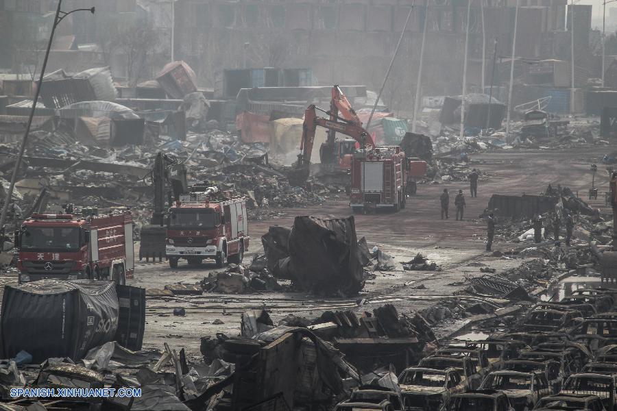 Se eleva a 114 número de muertos por explosiones en Tianjin y hay 70 desaparecidos