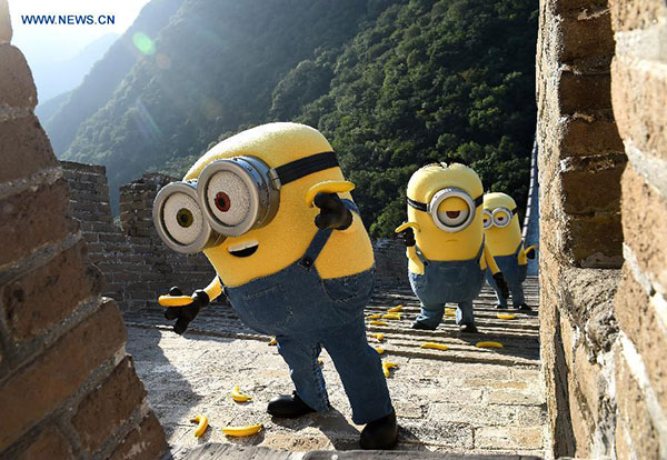 Los Minions conquistan la Gran Muralla China