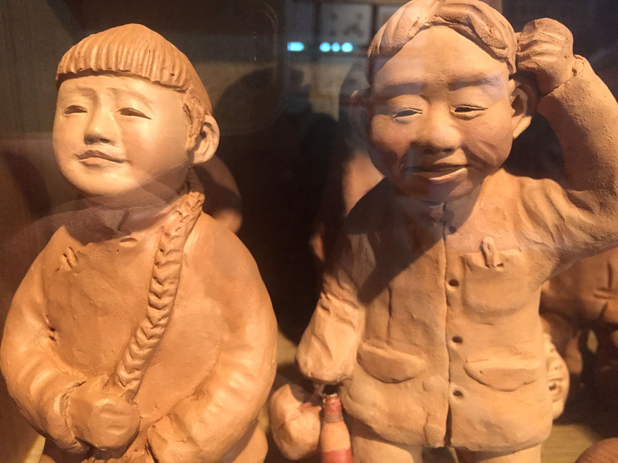 Figuras de arcilla de Yue Yunsheng. [Fotografía de Qin Fengjing/chinadaily.com.cn]