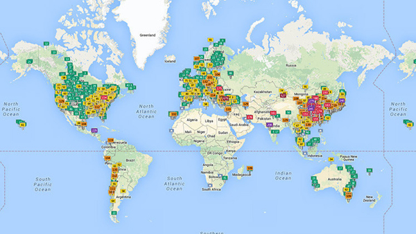 Presentan nueva aplicación capaz de medir la contaminación del aire en todo el planeta y en tiempo real