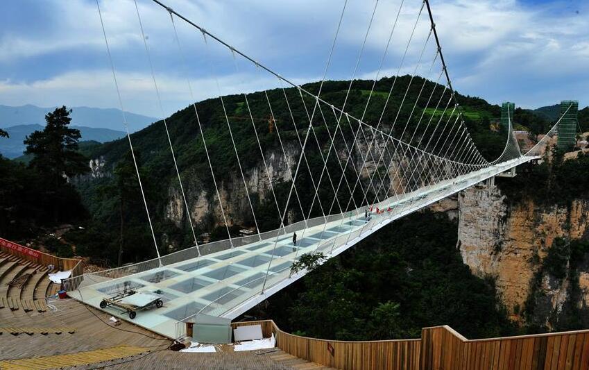 Hunan: Puente de cristal en el Gran Ca?ón del Parque Nacional Forestal de Zhangjiajie