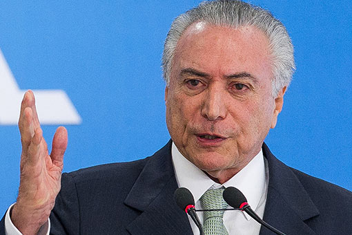 Temer busca mejorar imagen de Brasil en el mundo