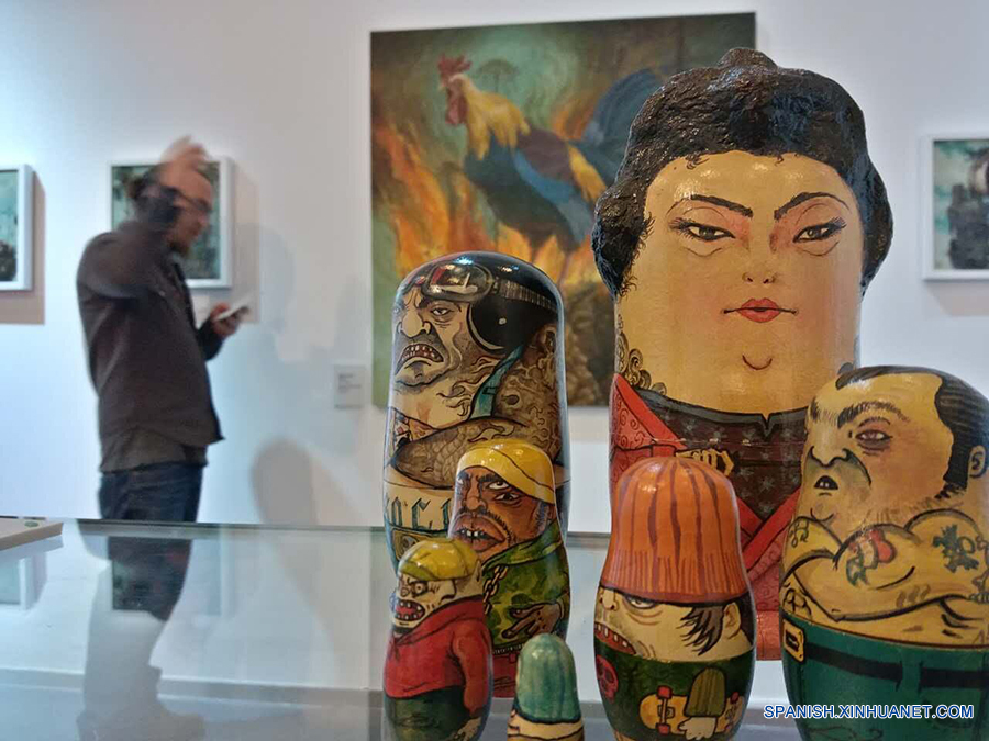 "Aislados", de óscar Squella, pintura contemporánea de Chile en Beijing