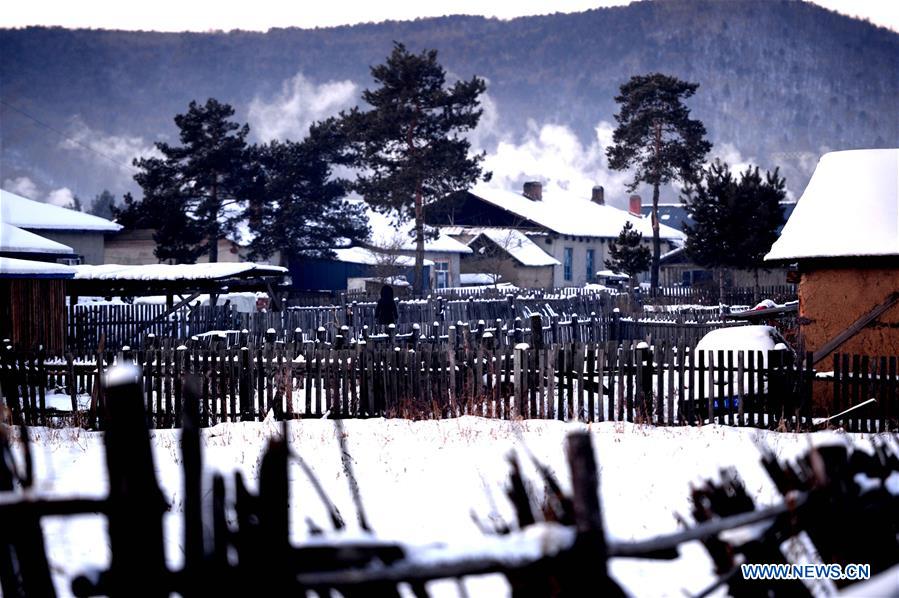 Bello paisaje en la aldea Beiji, ubicada en Mohe, provincia de Heilongjiang, China, 29 de enero del 2018. (Foto: Wang Kai)