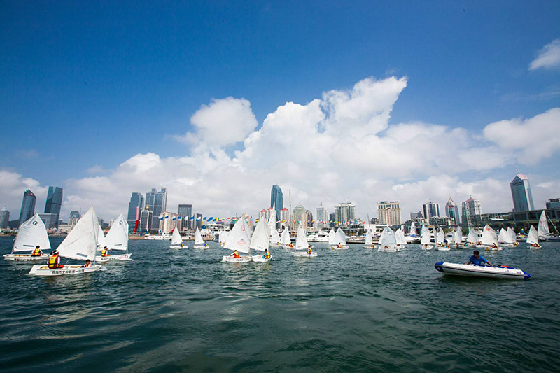 Una vista de la ciudad de Qingdao, provincia de Shandong. 