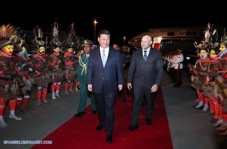 Presidente chino llega a Papúa Nueva Guinea para visita de Estado y reunión de APEC