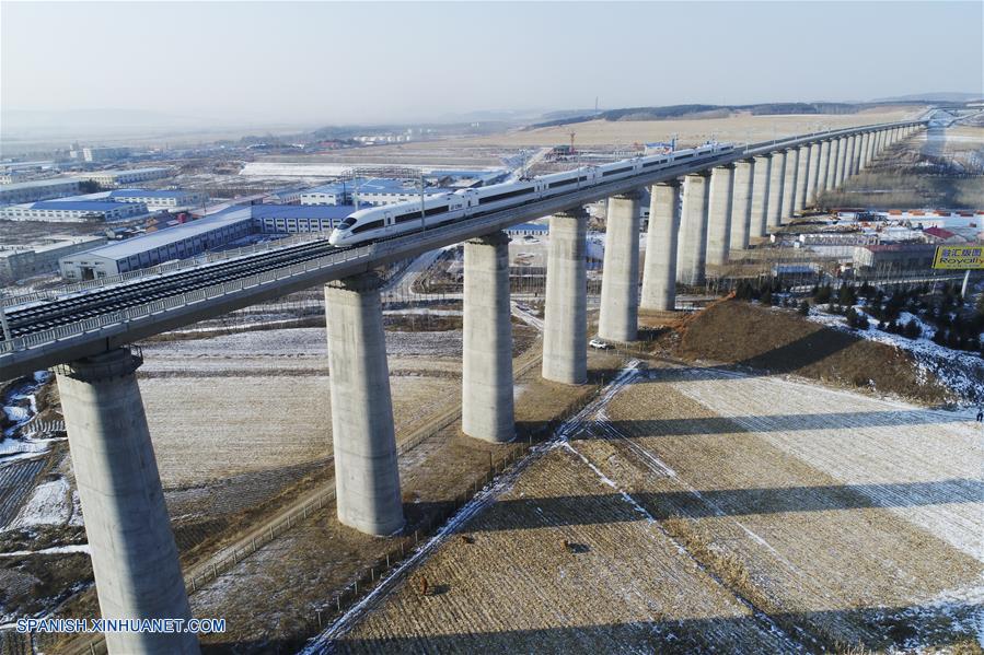 Tren de alta velocidad empieza a circular en región más fría de China